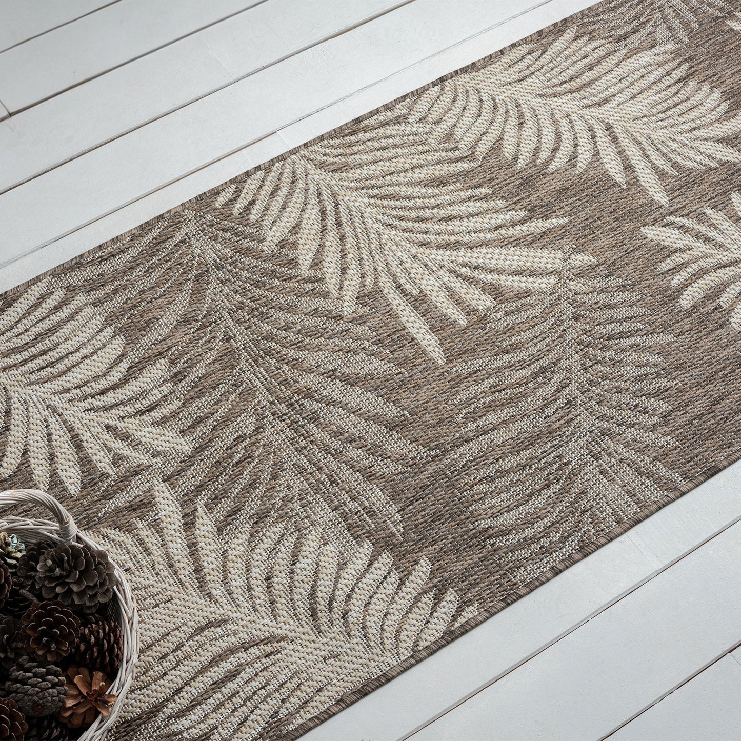 Patio Out door Rug 456 Taupe Runner