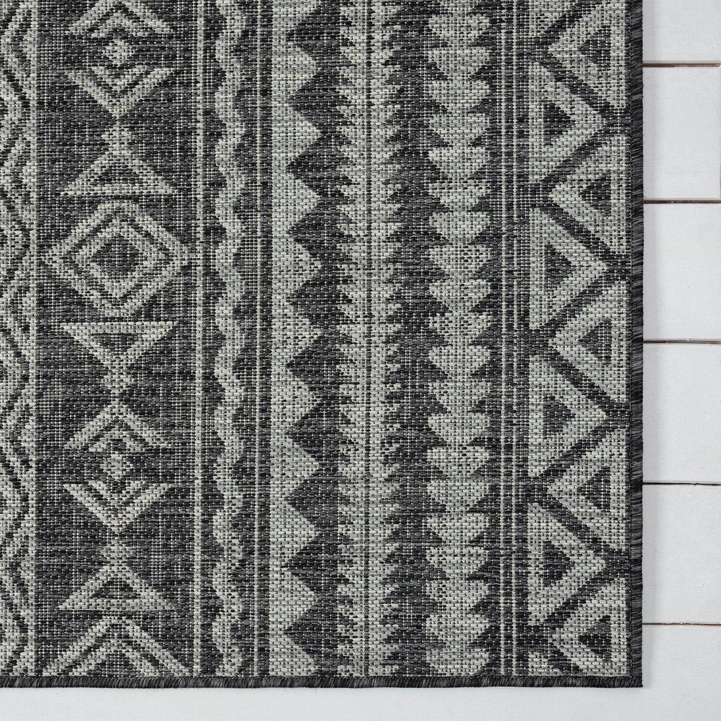 Alfa Out Door Rug 421 Charcoal Runner