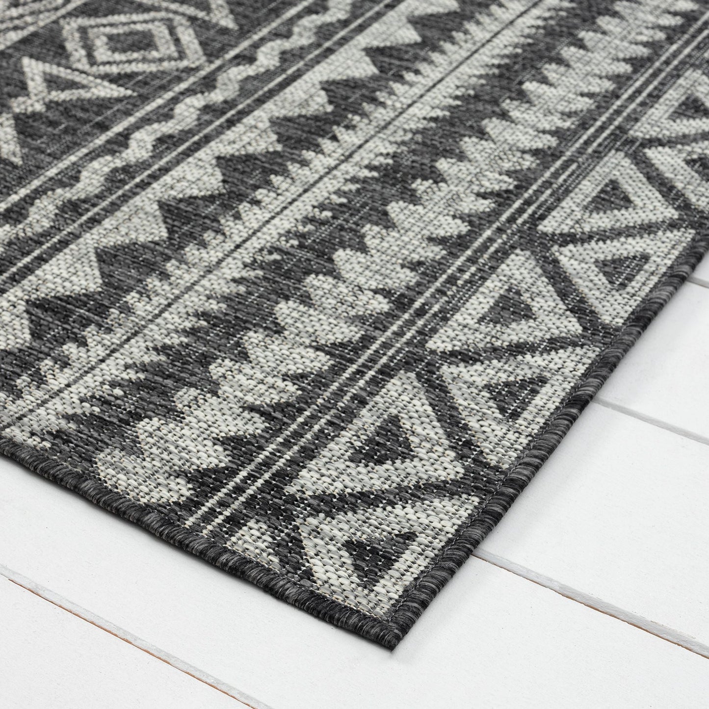 Alfa Out Door Rug 421 Charcoal Runner