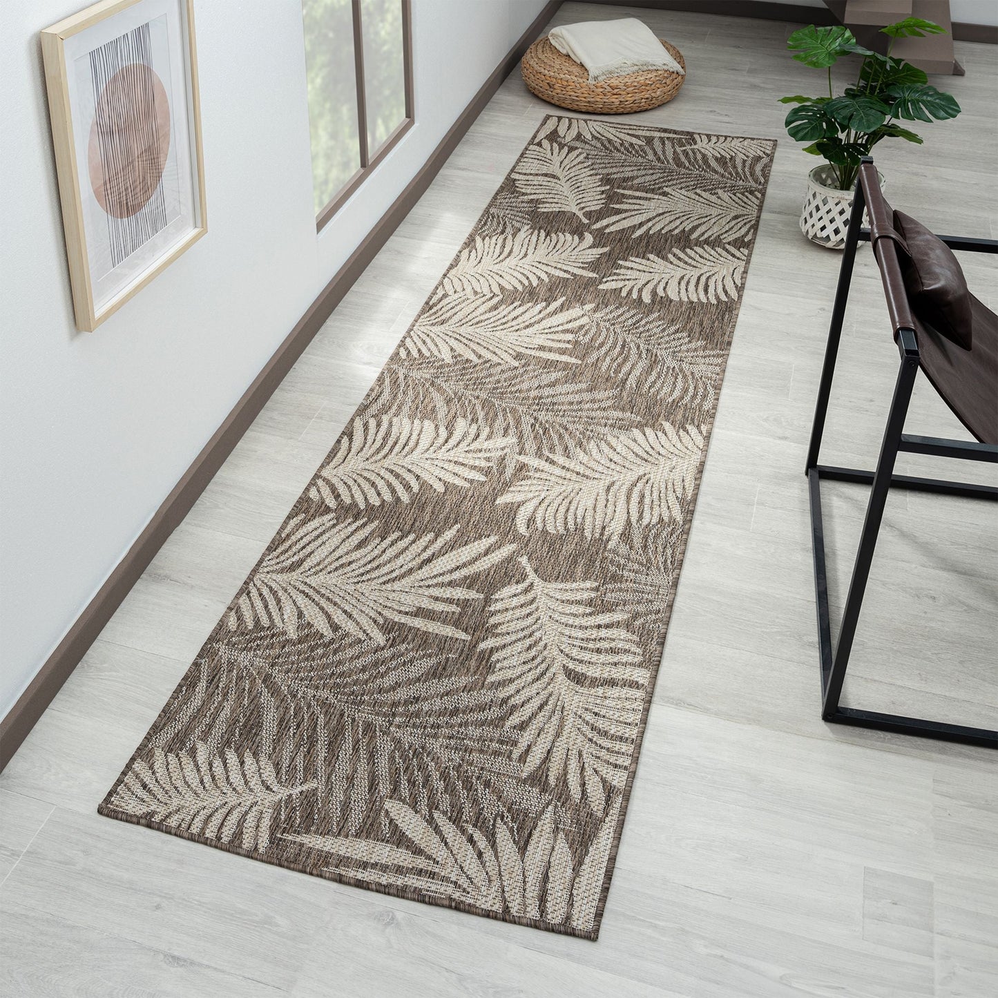 Patio Out door Rug 456 Taupe Runner