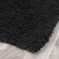 Fluffy Shag Rug 397 Ebony Runner