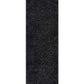 Fluffy Shag Rug 397 Ebony Runner