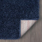 Fluffy Shag Rug 396 Navy Runner