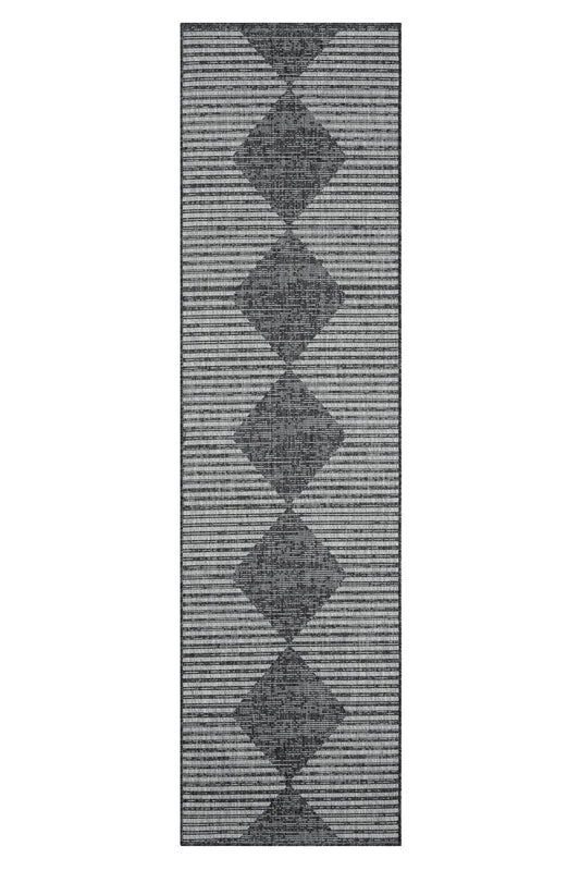 Alfa Out Door Rug 425 Ebony Runner