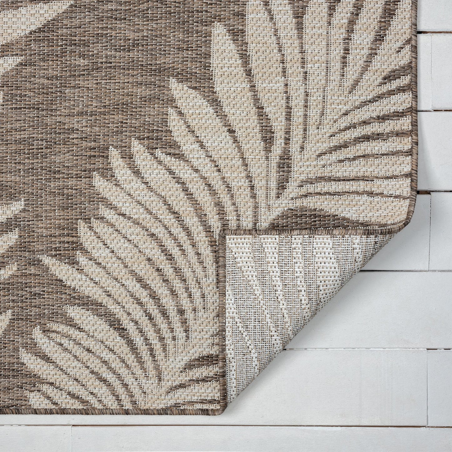 Patio Out door Rug 456 Taupe Runner