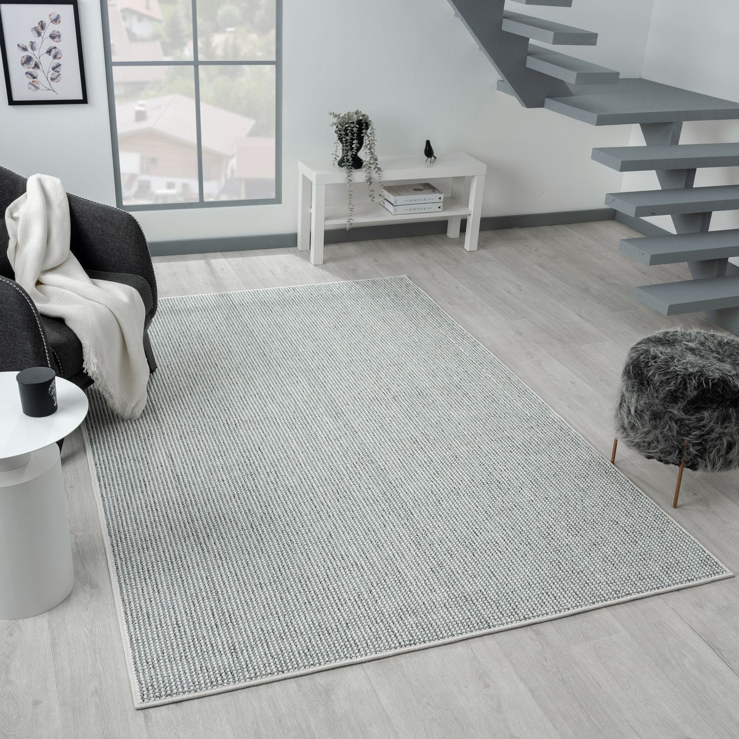 Lace Rugs 196 Steel