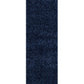 Fluffy Shag Rug 396 Navy Runner