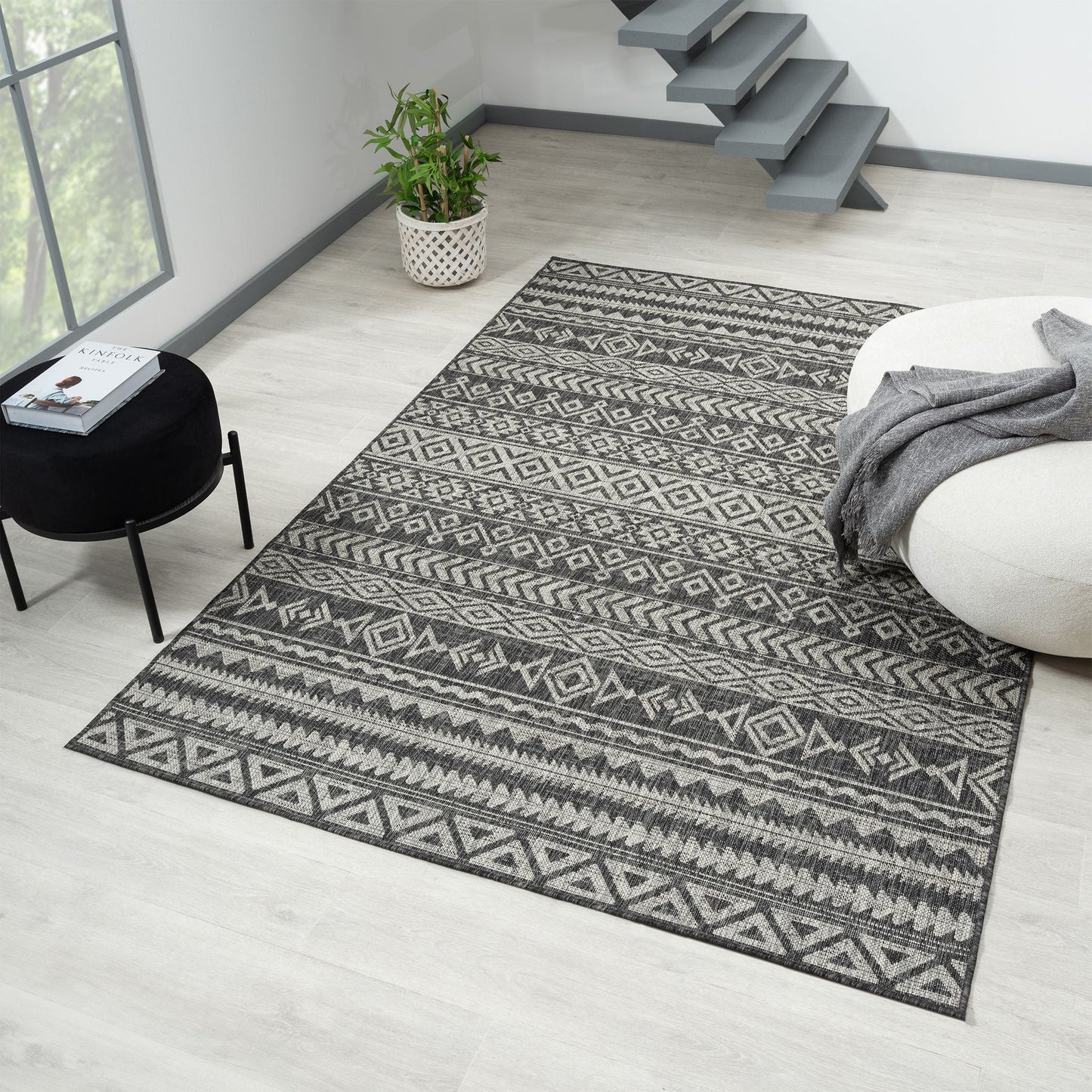 Alfa Out Door Rug 421 Charcoal