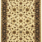 Sydney Collection Classic Rug Ivory With Black Border